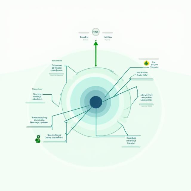 地熱井戸を中心に、クリーンエネルギーと持続可能な癒やしに分岐するインフォグラフィック。